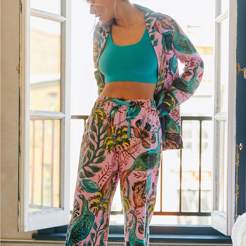 Raphael Balme by Anthropologie Pink Pjs Set